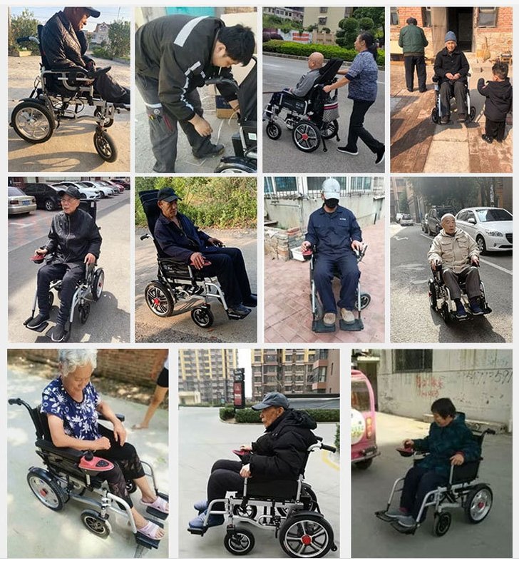 CRONY CN-6005+ Widen the version Electric wheelchair with flatlay Fully Lying Backrest Electric Wheelchairs