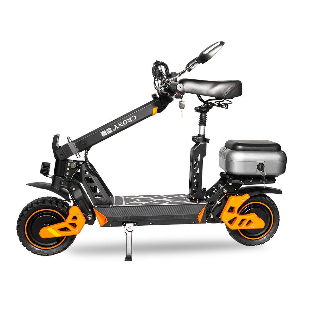 CRONY M4 Max Dual Drive Electric Scooter 1200Wx2 Motors 48V/20AH Battery 35-50KM Range Disc Brakes Front/Rear Suspension