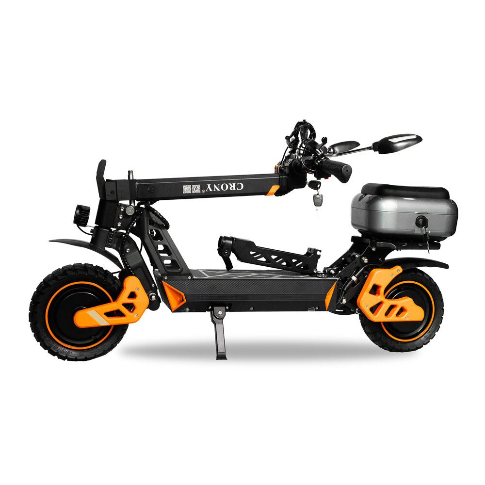 CRONY M4 Max Dual Drive Electric Scooter 1200Wx2 Motors 48V/20AH Battery 35-50KM Range Disc Brakes Front/Rear Suspension