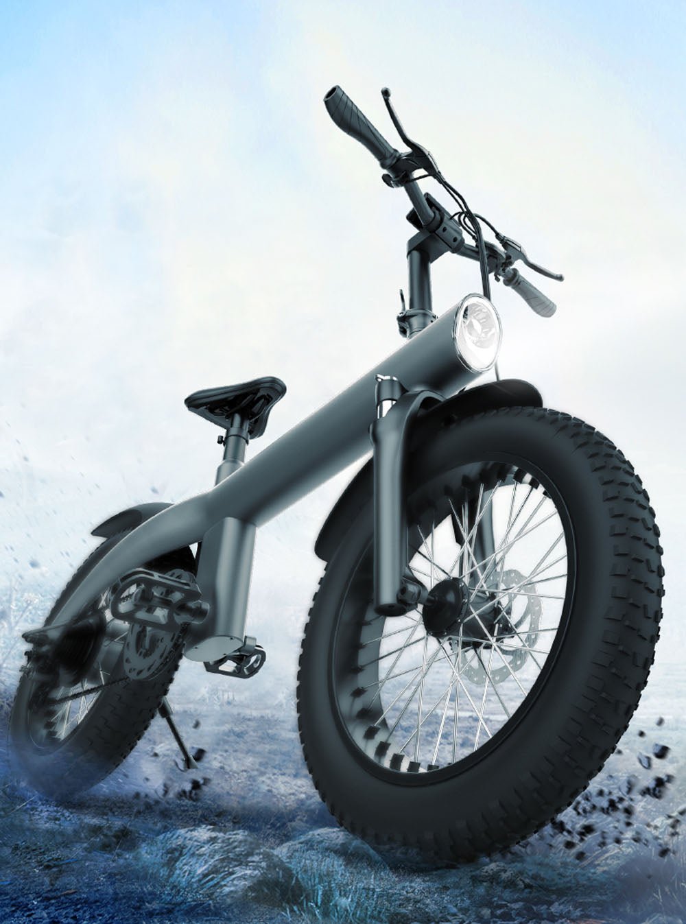 CRONY Q3 Off-road fat tire 48V/750W aluminum alloy E-bike 20 inch fat tire off road bicy Scootercle electric bike Scooter