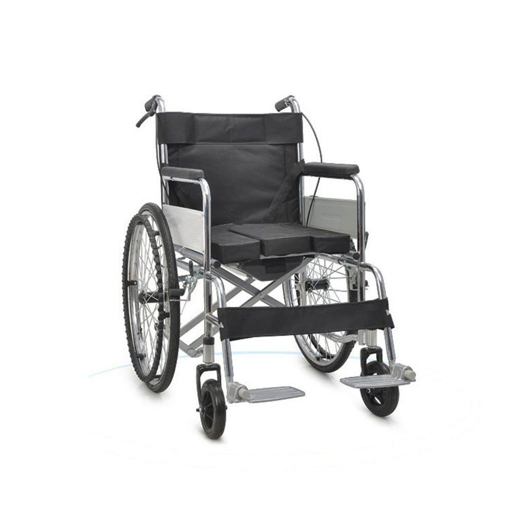 CRONY XT-T-007 Hand-pushed wheelchair With toilet Convenient four-brake wheelchair multifunctional folding Wheelchairs