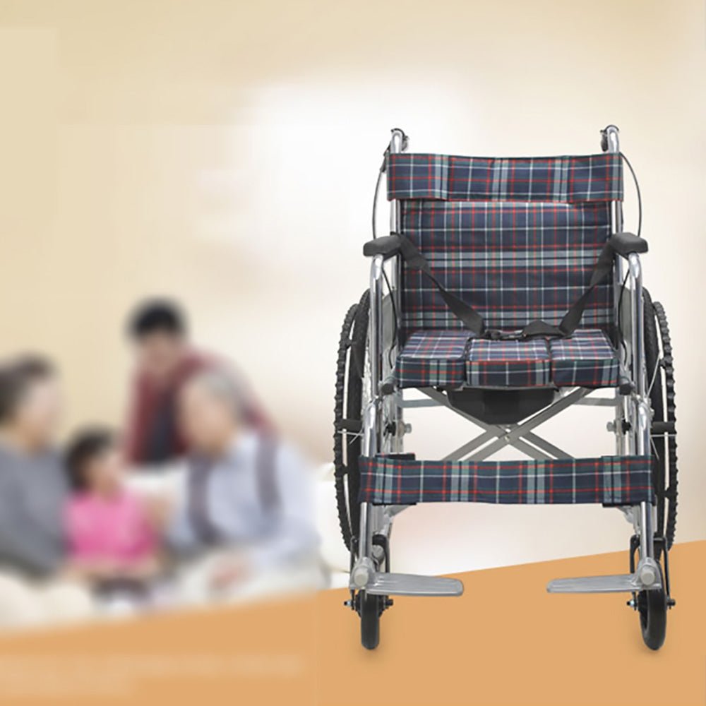 CRONY XT-T-007 Hand-pushed wheelchair With toilet Convenient four-brake wheelchair multifunctional folding Wheelchairs