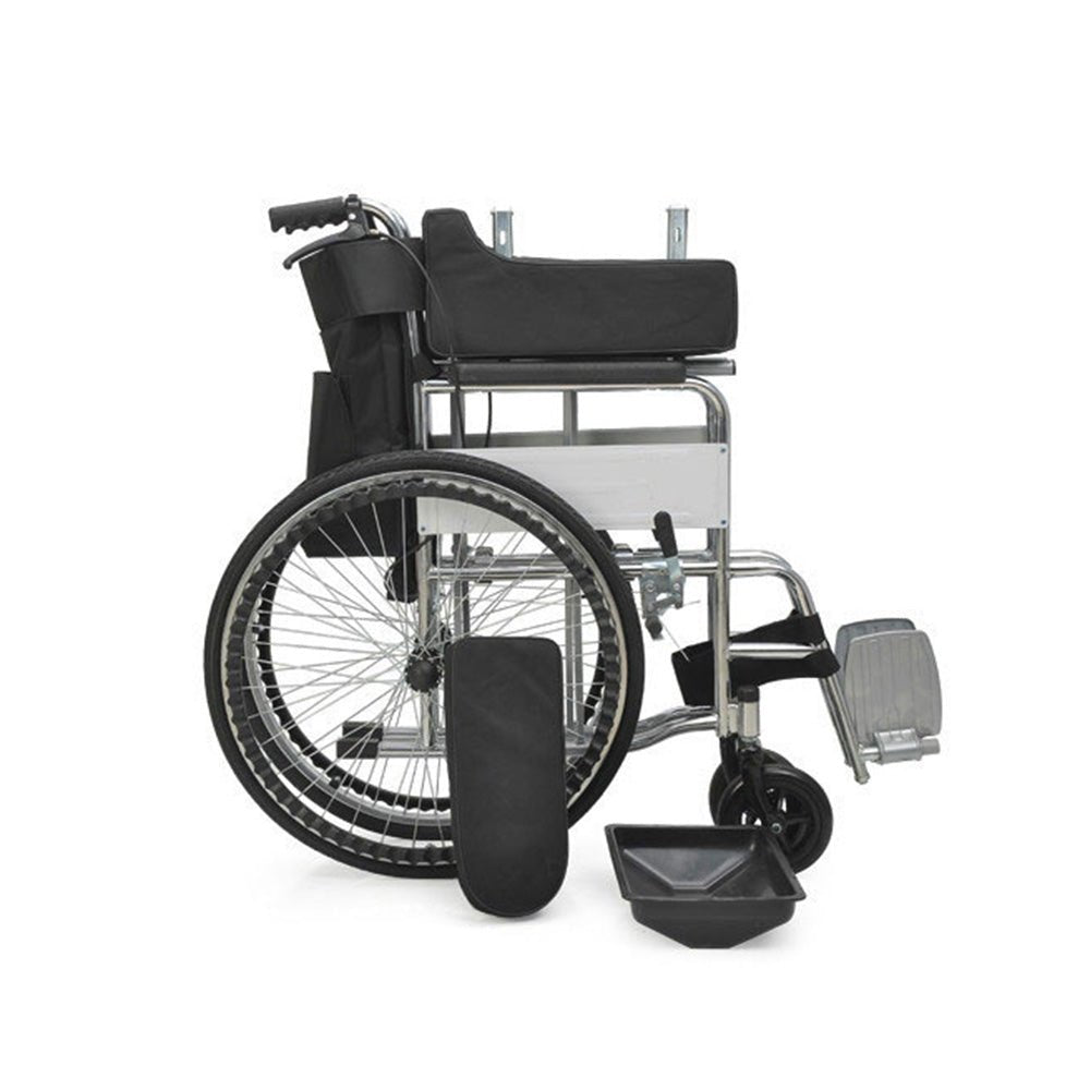 CRONY XT-T-007 Hand-pushed wheelchair With toilet Convenient four-brake wheelchair multifunctional folding Wheelchairs