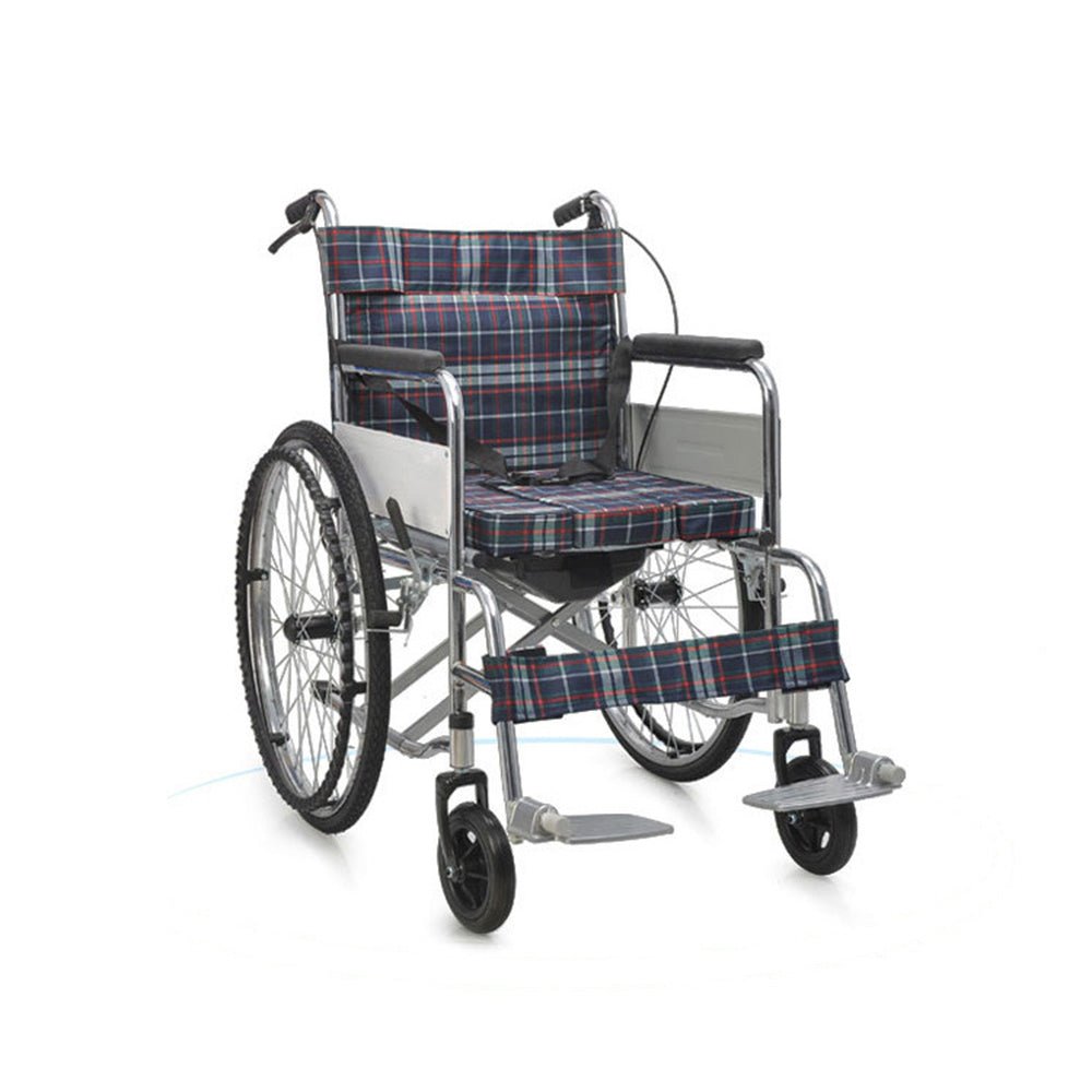 CRONY XT-T-007 Hand-pushed wheelchair With toilet Convenient four-brake wheelchair multifunctional folding Wheelchairs
