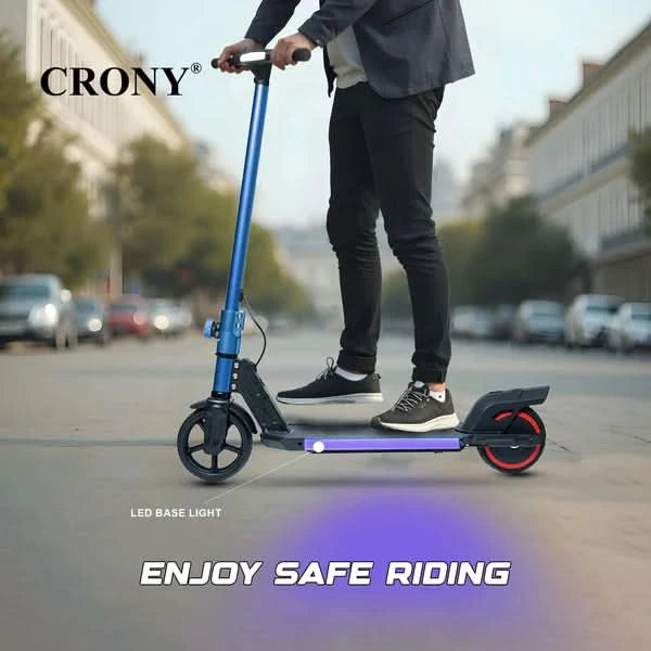 Crony S32 – Kids Electric Scooter (130W, 16 KM/H, LED Lights)