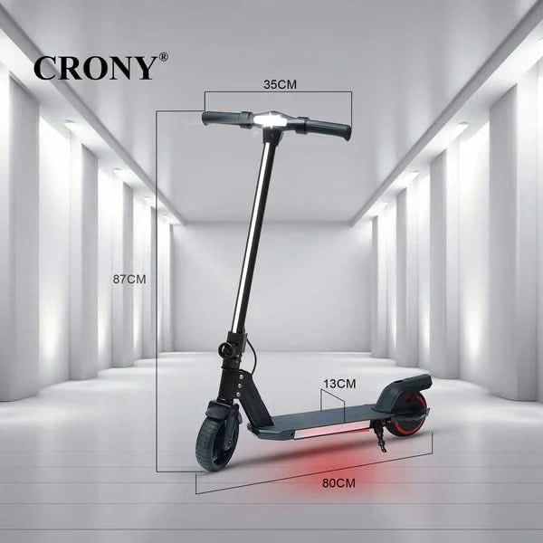 Crony S32 – Kids Electric Scooter (130W, 16 KM/H, LED Lights)