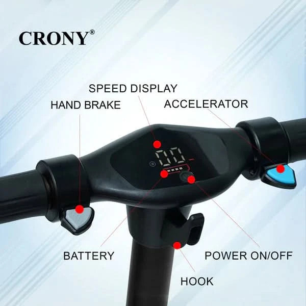 Crony S32 – Kids Electric Scooter (130W, 16 KM/H, LED Lights)