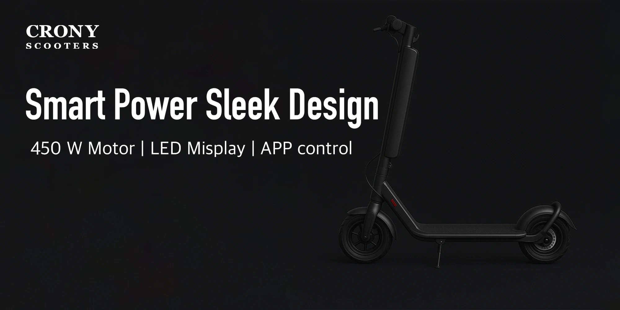Crony X11 Max – Electric Scooter (450W, 60 KM Range, Detachable Battery) hero 1